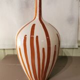 Moroccan striped ceramic vase