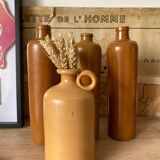 Set of 4 stoneware bottles