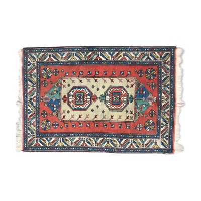 Joli tapis vintage turc Kars fait main - 105x153