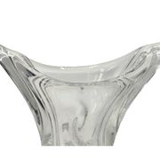 Vase en cristal de Sèvres des années 1950 - Design de forme libre soufflé à la main