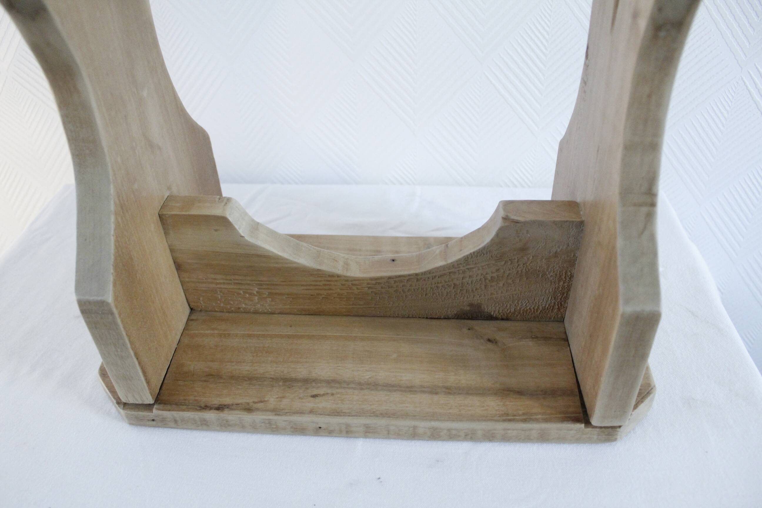 Small renovated solid wood bench