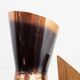 Vase vintage en cuivre et teck