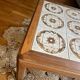 Vintage G-plan ceramic and teak table