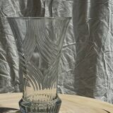 Large geometric glass vase H30