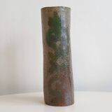 Vintage stoneware vase by Jean-Claude Monange