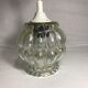 Suspension chandelier ceiling light glass molded 70s vintage