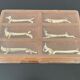 6 various animal knife holders