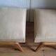 Pair of large vintage 1950s ottoman footstools.