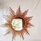 Rattan sun mirror 1960 - 50x50cm