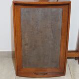 Large wooden tray on folding stand