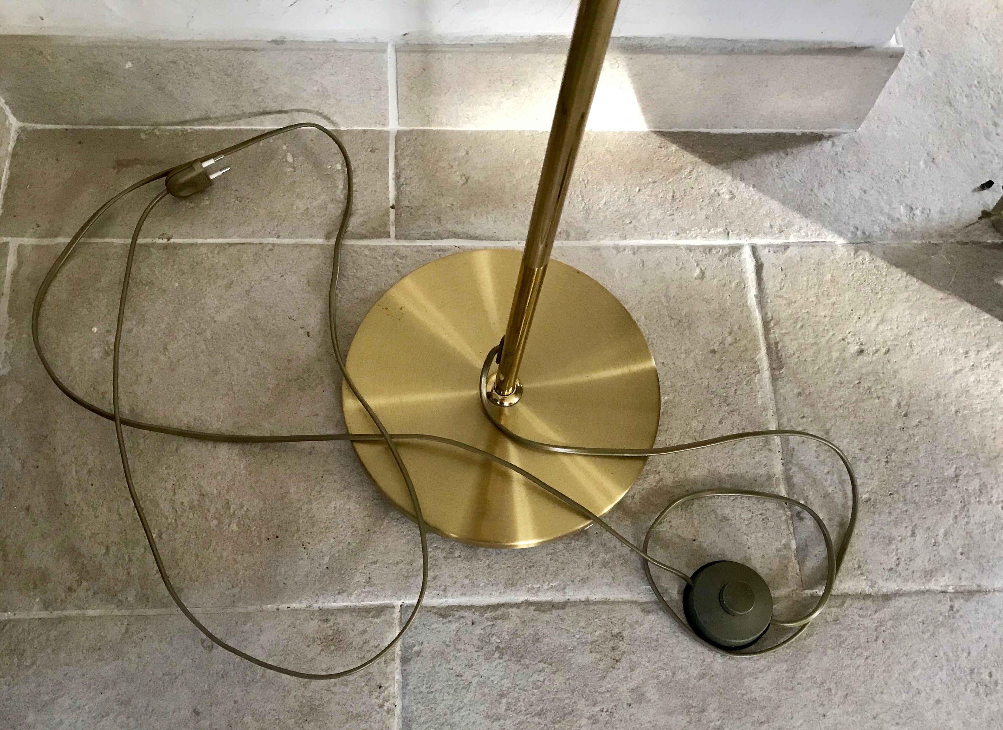 Vintage brass lamppost