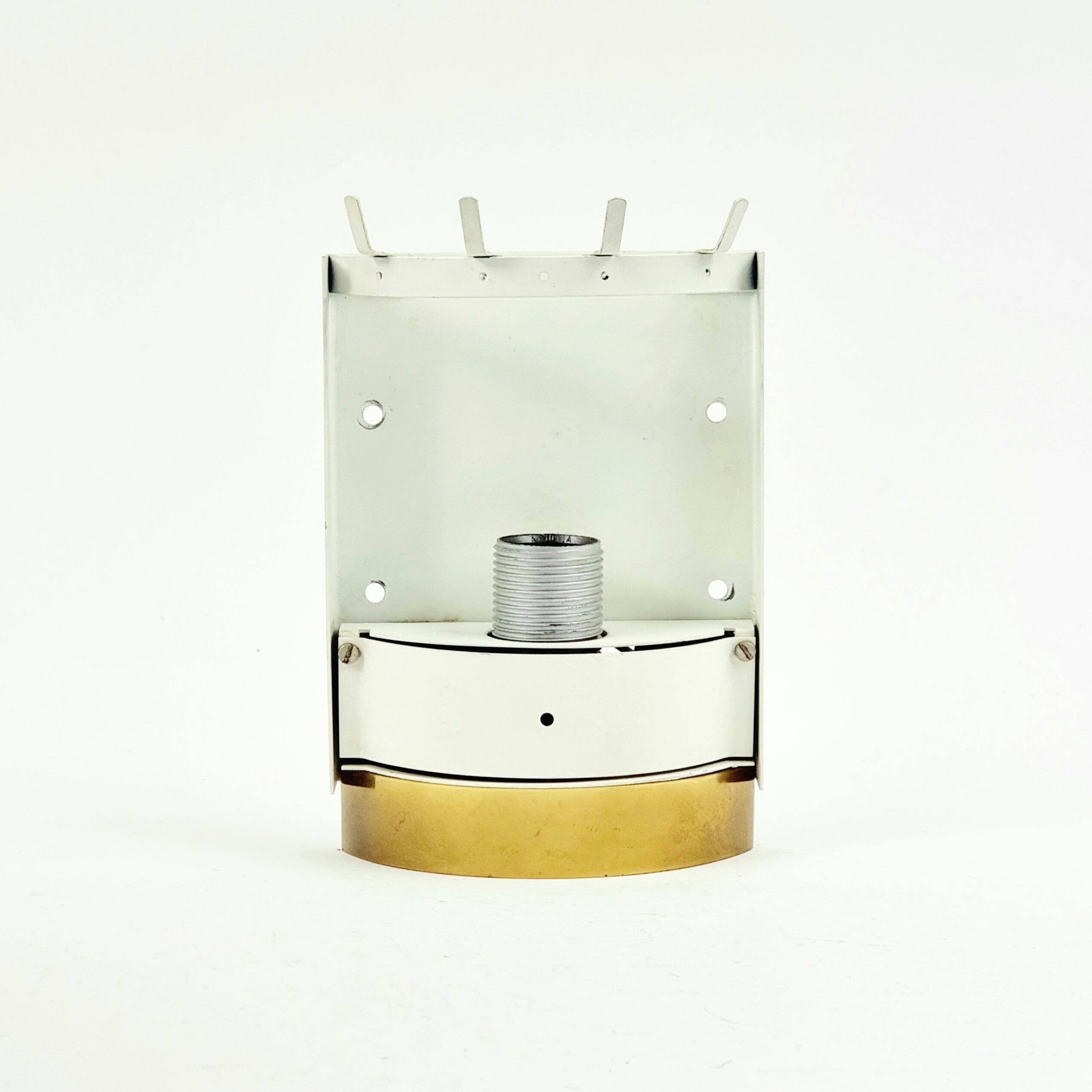 Mid-Century Ice Glass Wall Light from Doria Leuchten, Germany, 1960s