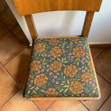 Chaise art déco retapissée à neuf