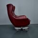 Leather swivel armchair from Up Závody , 1960s