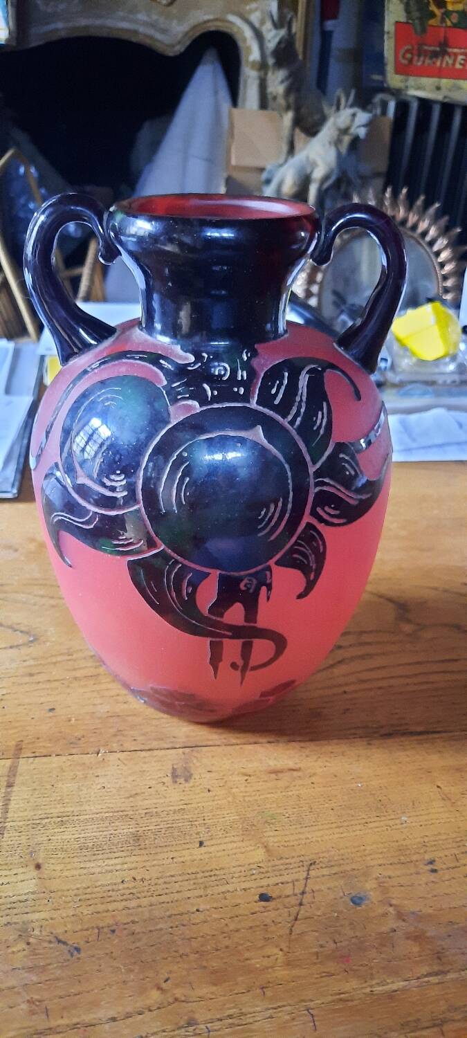 Art Deco "French Glass" vase