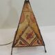 Moroccan henna lamp in leather /oriental lamp/Marrakech/45 cm /Vintage