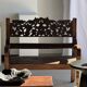 Black solid mango side table (monoxyle) with conical legs