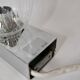 Pair of designer wall lights in blown glass and chrome by inda circa 1960-1970