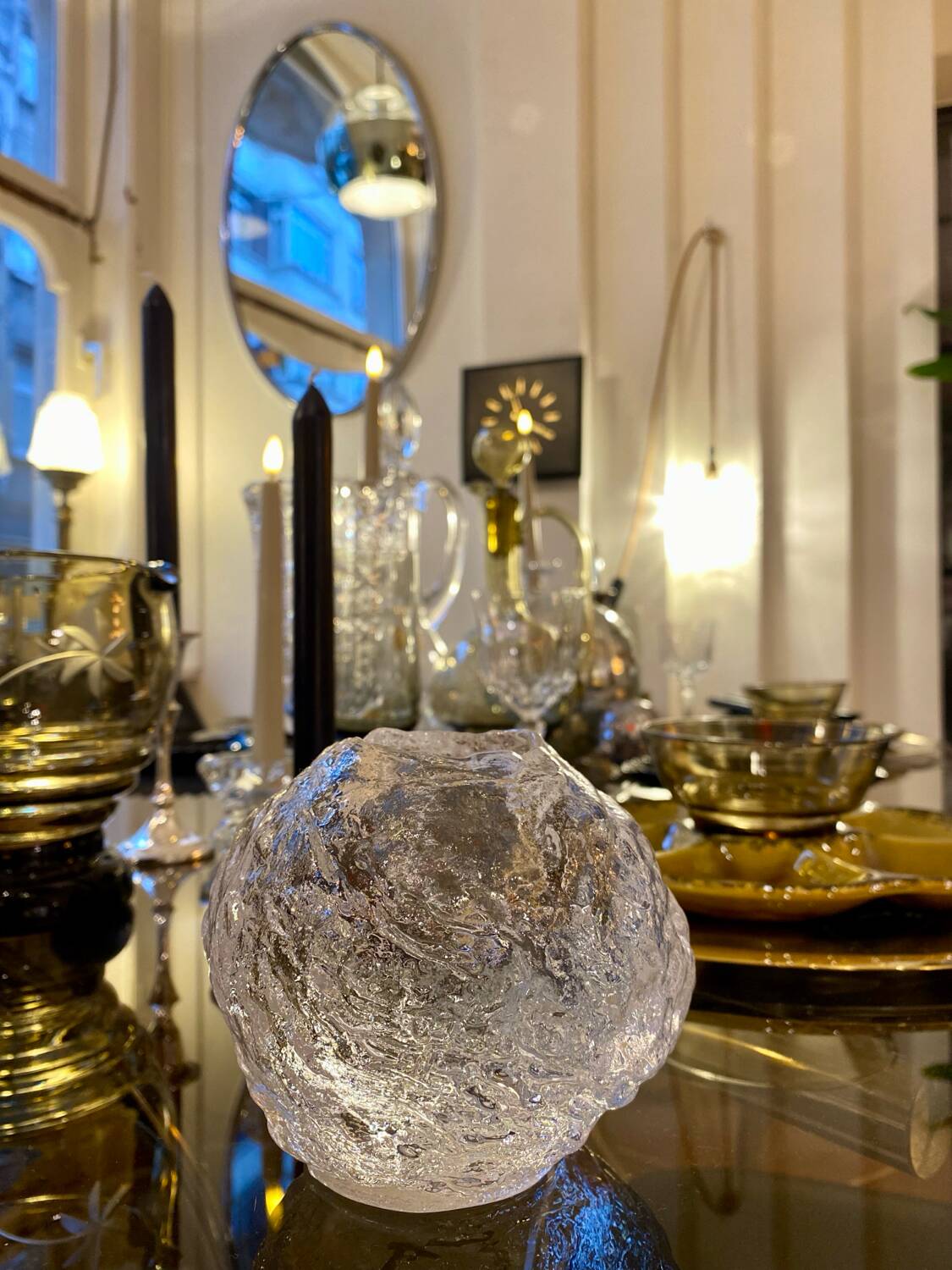 Snowball Candle Holder Ann Wärff for Kosta Boda, Sweden