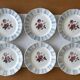 6 large flat antique plates in Sarreguemines earthenware