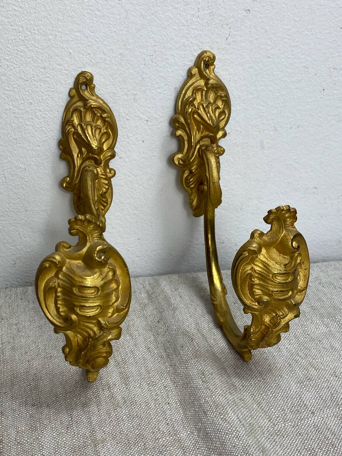 Antique bronze coat hooks