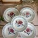 Set of 5 dessert plates earthenware Digoin Sarreguemines Janine