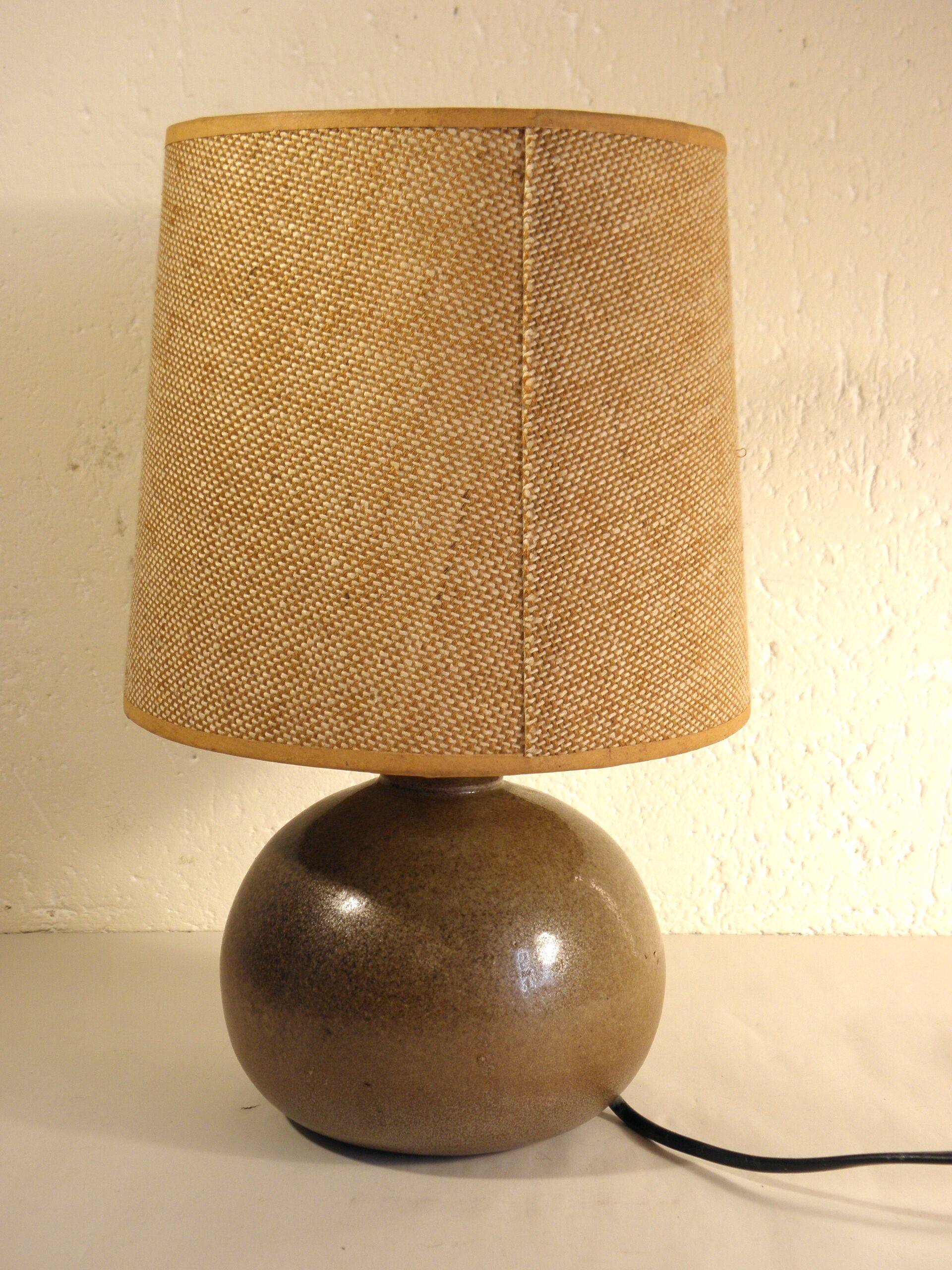 Stoneware lamp 70s
