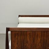 Danish Palisander Bed Daybed in Bouclé 1960s