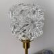 Table lamp globe in chiseled glass