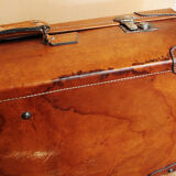 Antique XXL leather suitcase