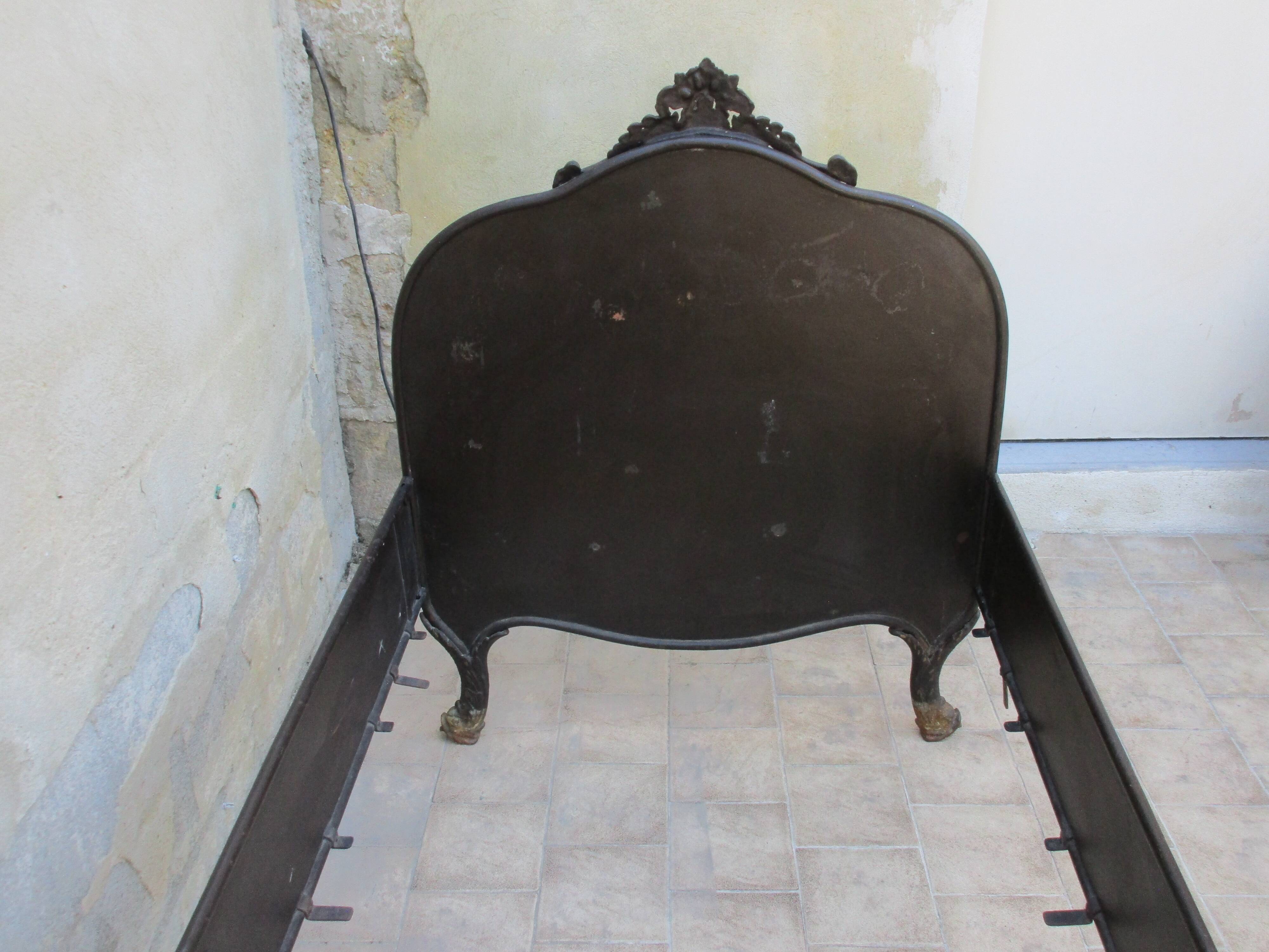 Metal bed Napoleon III style