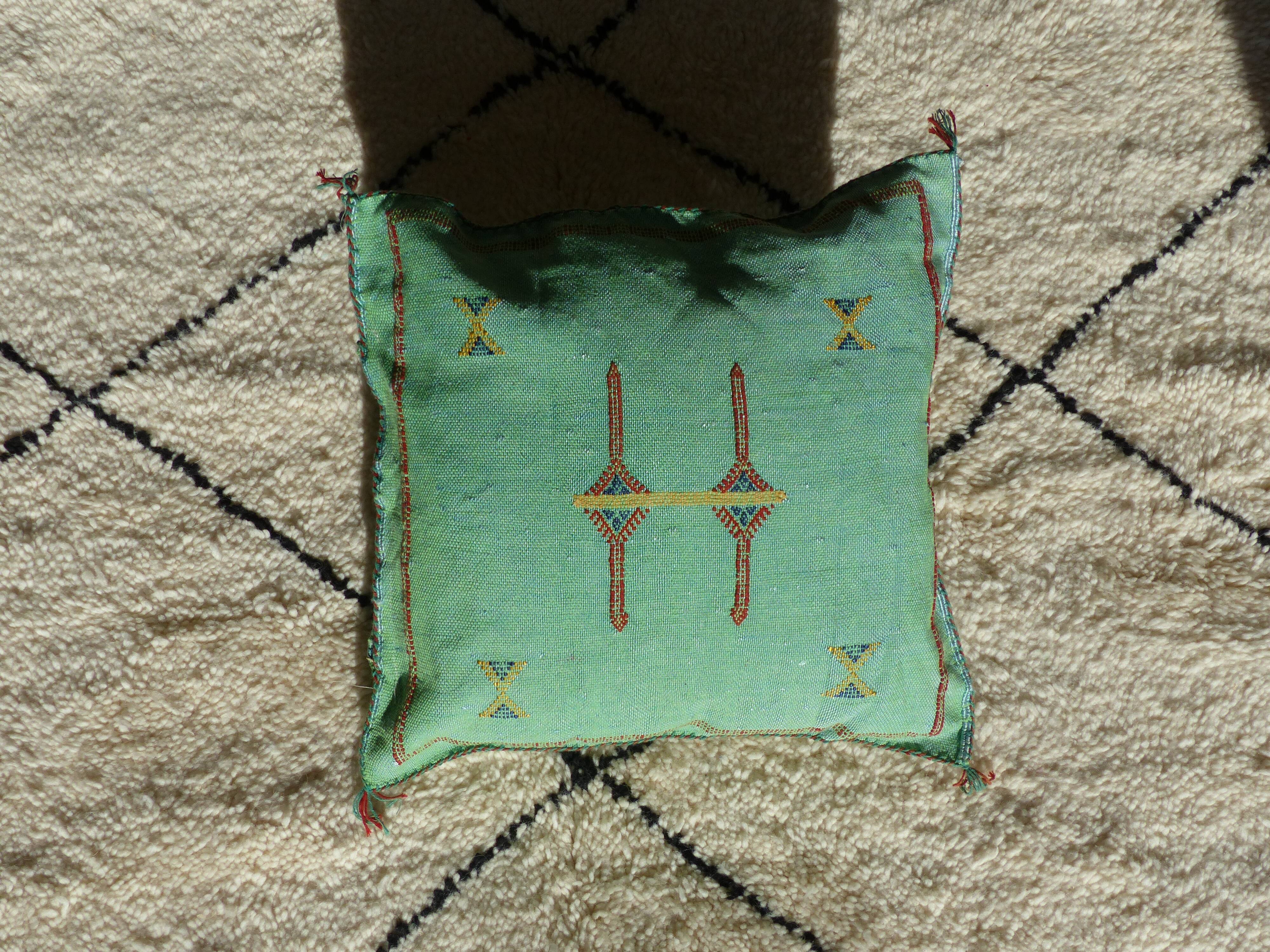 Sabra Green Berber Cushion