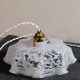 Clichy white glass portable lamp