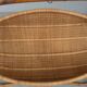 Berceau ancien en bois exotique style bambou et paillage