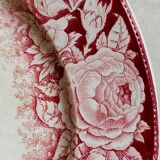 Five plates of earthenware from Pexonne 19th service "flowers"