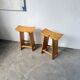 Scandinavian pine stools with Japanese inspiration.