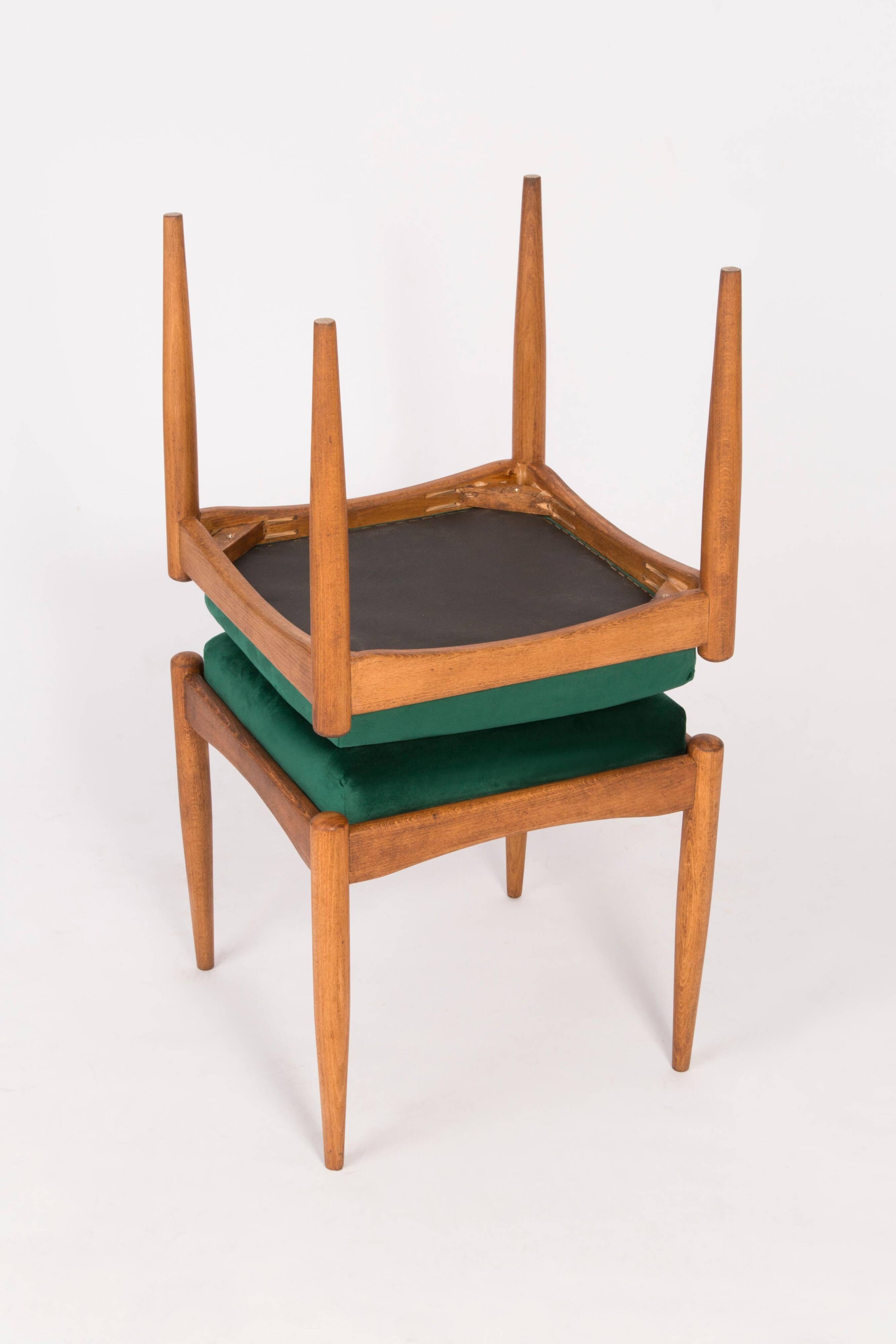 Ensemble de deux tabourets verts du 20ème siècle, années 1960