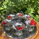 Vintage Stainless Steel Ice Cream Cups, Spoons and Trays