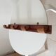Antique wall coat rack folk art