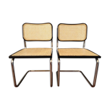 2 chairs Marcel Breuer B32 Cesca 1970