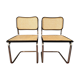 2 chairs Marcel Breuer B32 Cesca 1970
