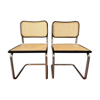 2 chaises Marcel Breuer B32 Cesca 1970