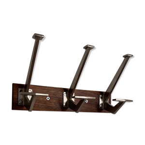 Porte-manteau 3 patères en métal