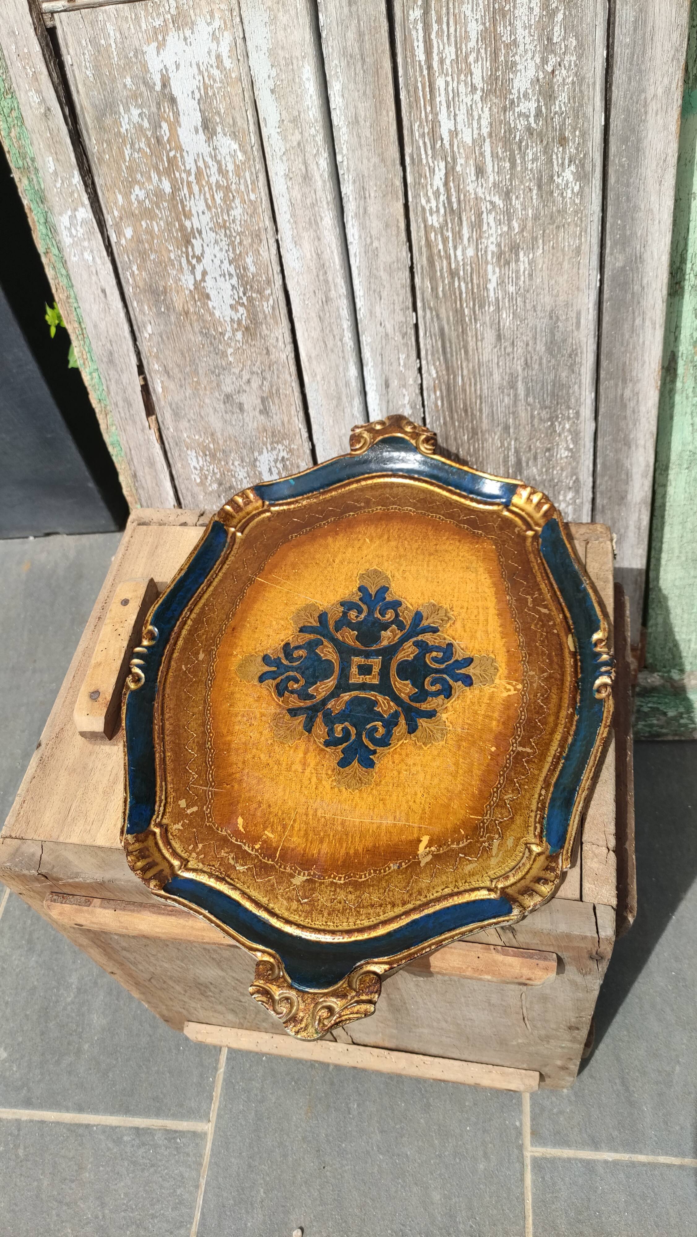 Florentine vintage tray
