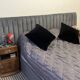 Habitat grey boudoir headboard 244 x 120 cm