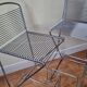 Paire de tabourets de bar Till Behrens Schlubach acier chromé années 80