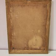 Miroir ancien doré richement sculpté