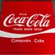 Wall plate metal pub vintage coca-cola drink deco red / white
