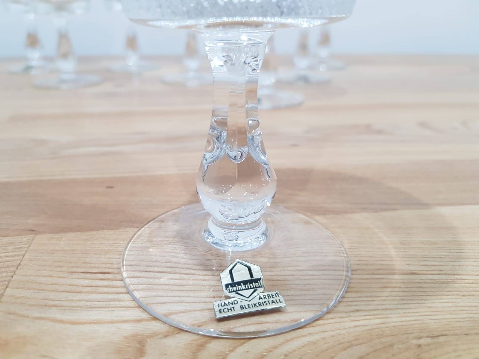 Rheinkristall crystal glasses, Germany, 1950s/60s.