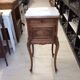 Table de chevet bois et marbre